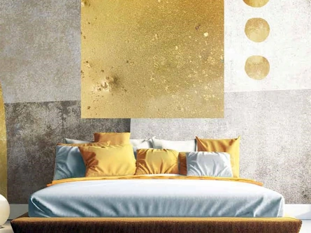 Carta da parati Geometric Gold di Pintdecor