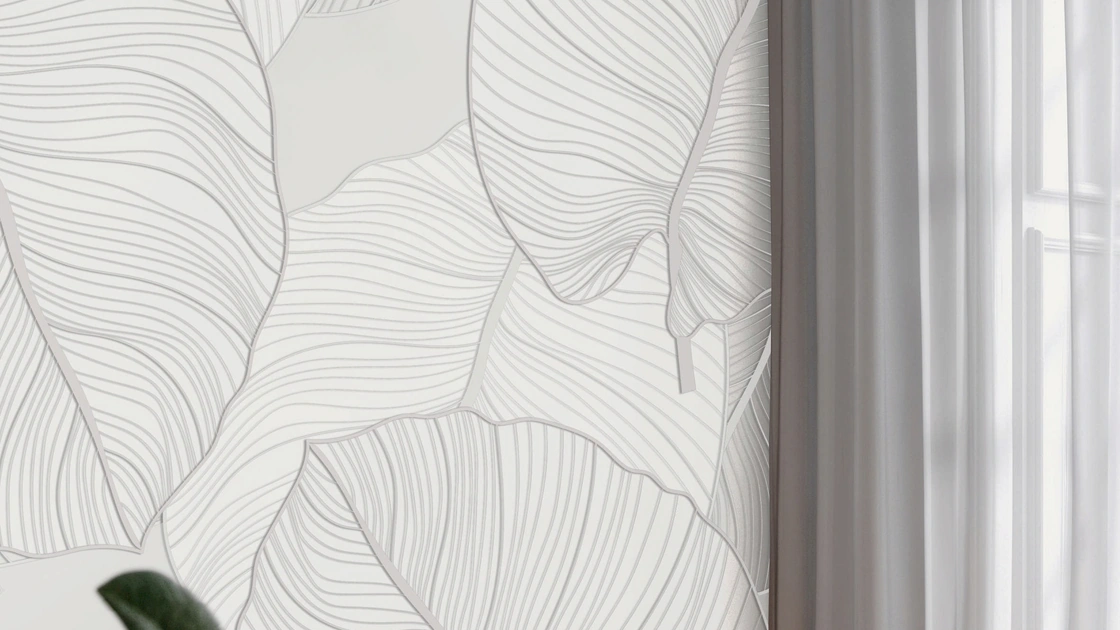 Carta da parati Large Leaves di Pintdecor