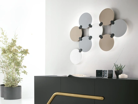 Specchio Atomo composto da 8 specchi con raccordo in metallo di Target Point