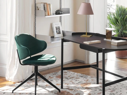 Scrittoio in legno con gambe in metallo Madame di Calligaris