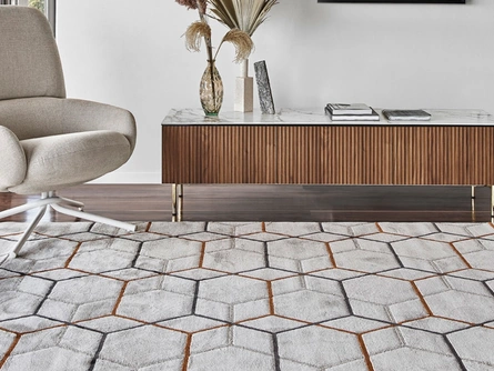 Tappeto con disegno geometrico Offset di Calligaris