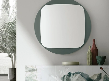 Specchio Space con cornice in vetro di Target Point