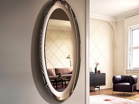 Specchio Surface con cornice a specchio di Calligaris