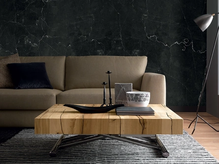 Tavolino trasformabile con top in legno Tavoletto di Altacom