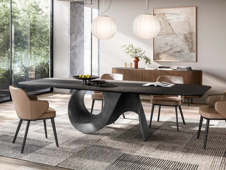 Tappeto Zen ispirato ai disegni ad inchiostro giapponesi di Calligaris