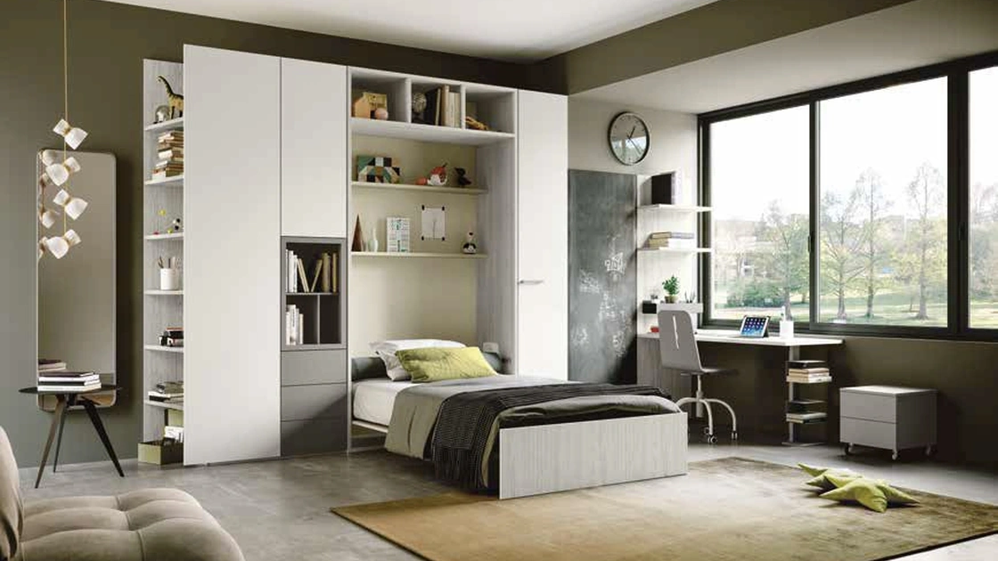 Cameretta salvaspazio con letto a scomparsa VCJ120 di Imab