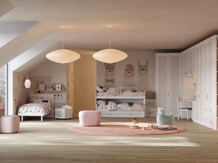 Cameretta componibile con letto sovrapposto Old CM 341 di Giessegi