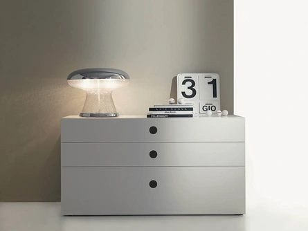 Comò a 3 cassetti in laccato opaco Feel di Fimar