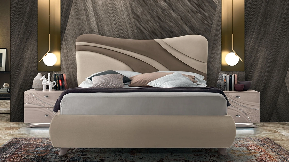 Letto imbottito in ecopelle Cocò di RTL Mobili