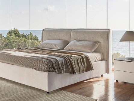 Letto con testiera e box contenitore Dolly di Calligaris