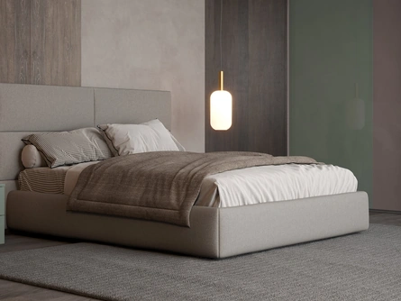 Letto in tessuto Loft con testiera trapuntata di Giessegi