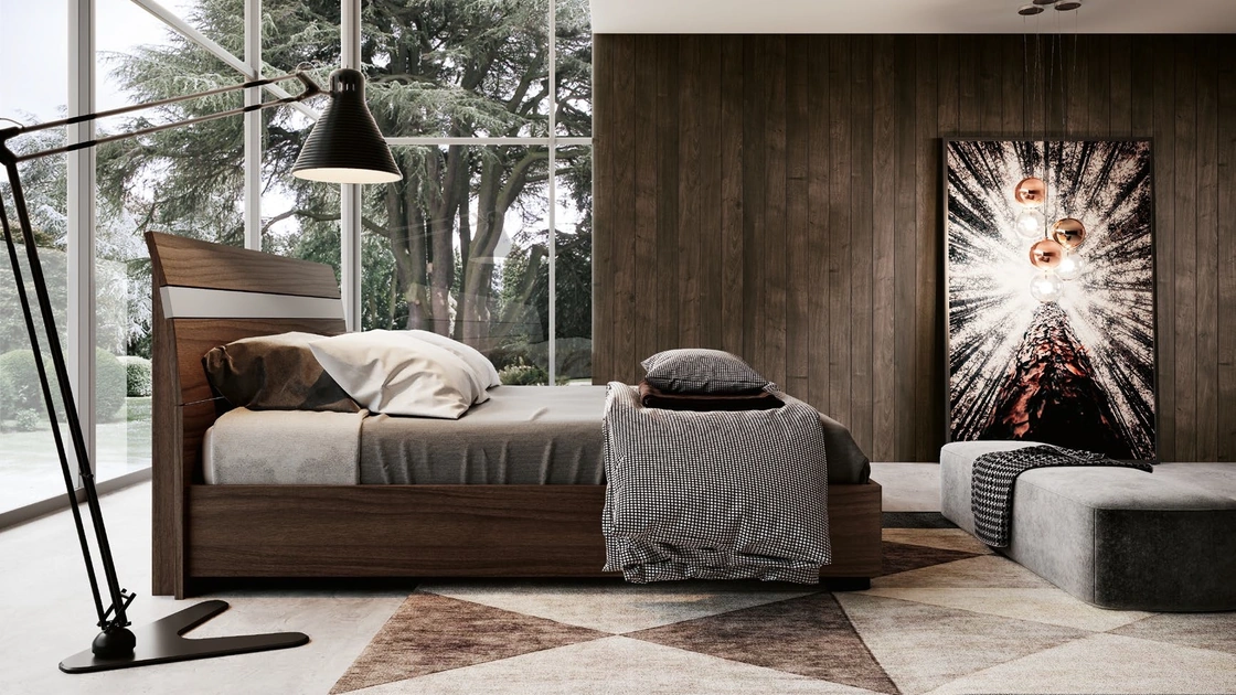 Letto con testiera Onda di Imab