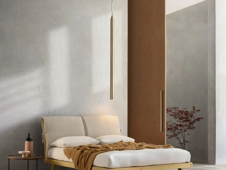 Letto Londra in legno di rovere con cuscini rimovibili di Le Fablier