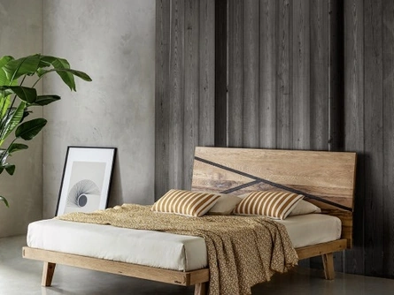 Letto Madeira in rovere nodato di Le Fablier