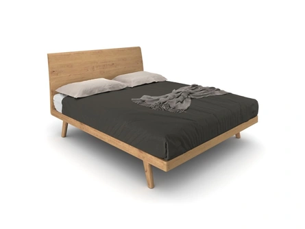Letto Milano in legno di rovere di Le Fablier