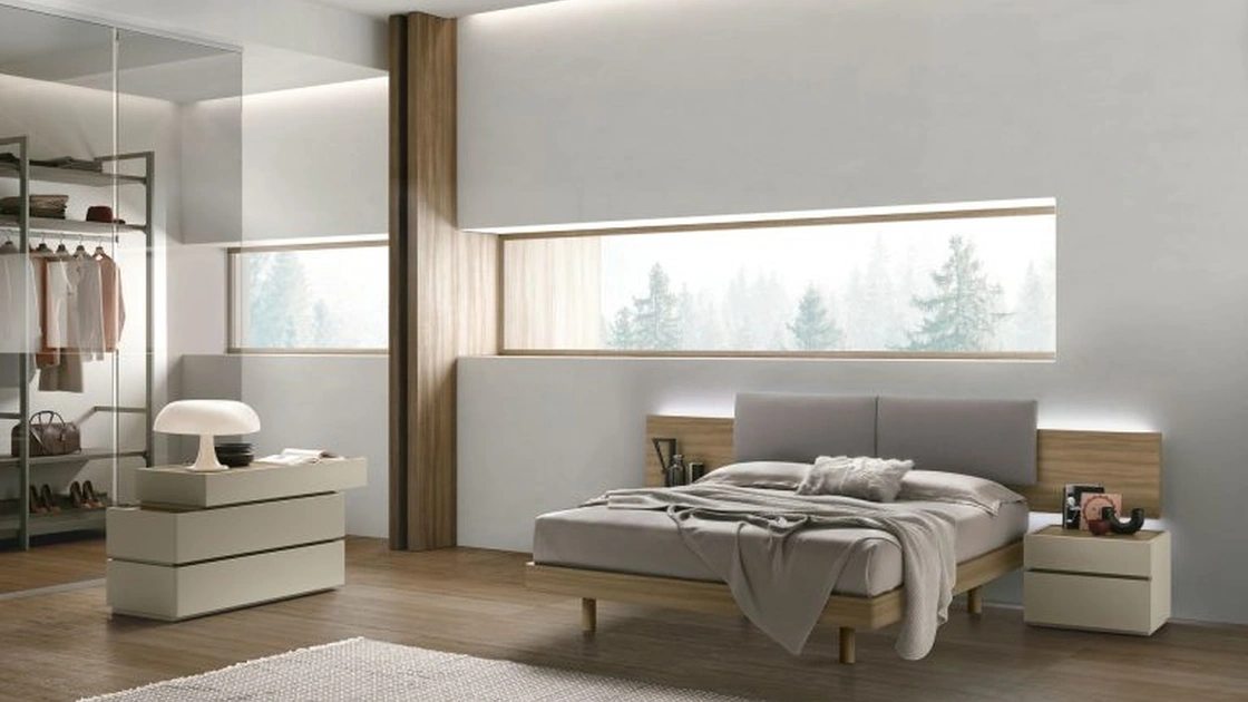 Letto con testiera Shiro di Tomasella