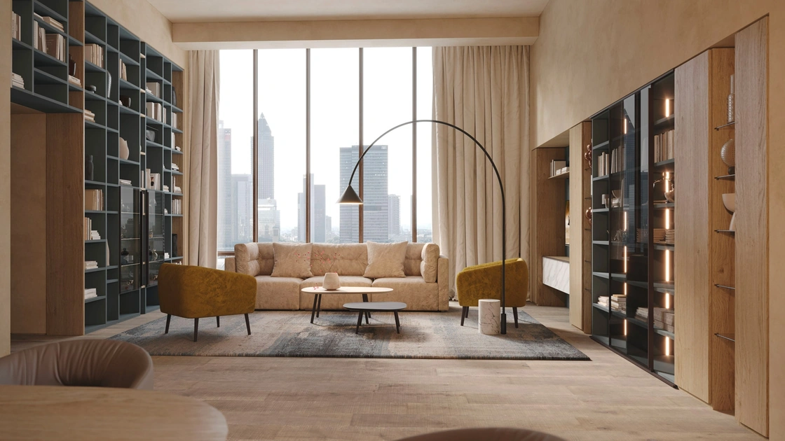 Libreria componibile LV701 di Giessegi