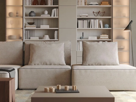 Libreria a muro LV717 di Giessegi