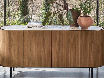 Madia ovale in legno Lake di Calligaris