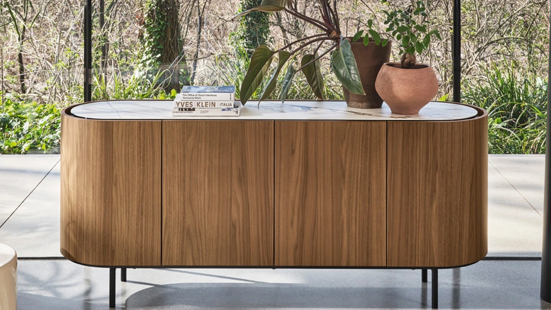 Madia ovale in legno Lake di Calligaris