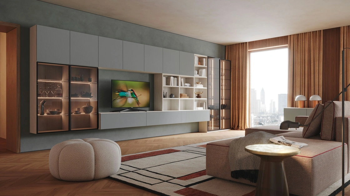 Parete Attrezzata Living LV721 di Giessegi