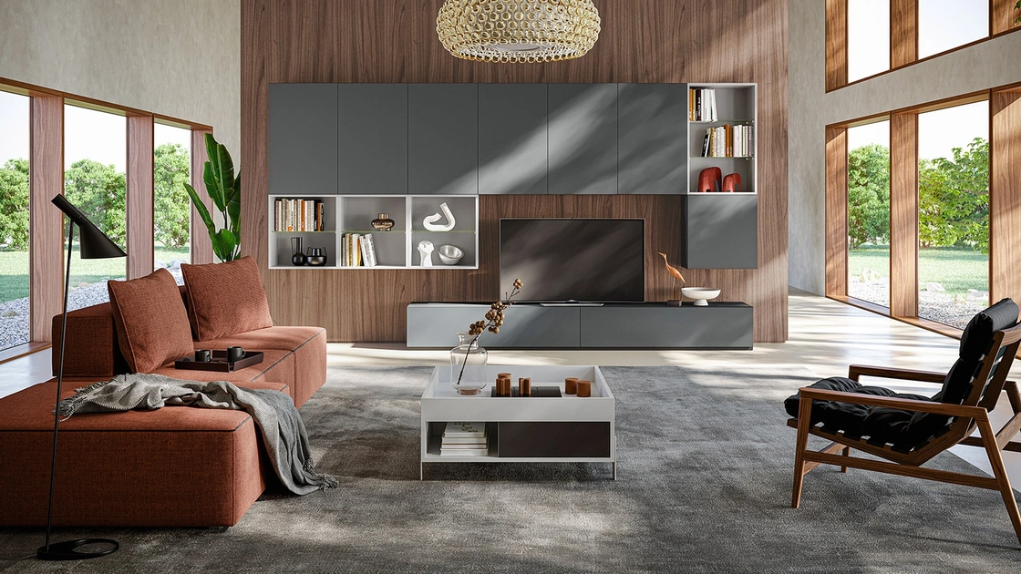 Parete Attrezzata Living LV727 di Giessegi