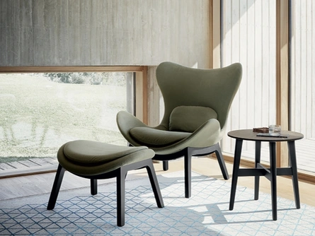 Poltrona Lazy in tessuto di Calligaris