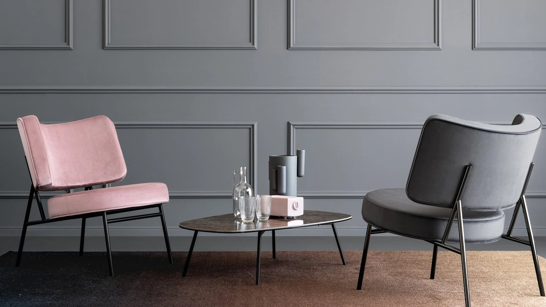 Poltroncina in tessuto Coco di Calligaris