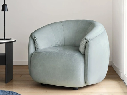 Poltroncina Haven in tessuto imbottito di Calligaris