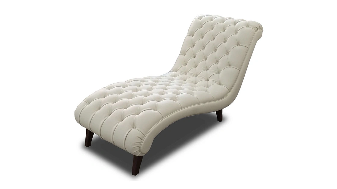 Poltrona Chaise Longue Imperia in pelle trapuntata de I Divani Doc