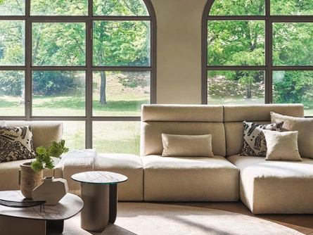 Divano con penisola Axis di Calligaris