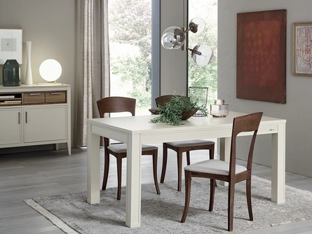 Sedia Magnolia in legno con seduta imbottita di Le Fablier
