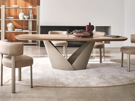 Tavolo Calla con piano in legno di Calligaris
