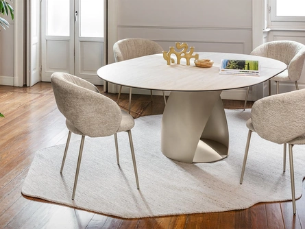 Tavolo rotondo allungabile Cyclone di Calligaris