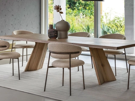 Tavolo rettangolare Icaro in rovere di Calligaris