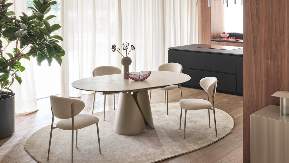 Tavolo allungabile Tango in ceramica di Calligaris