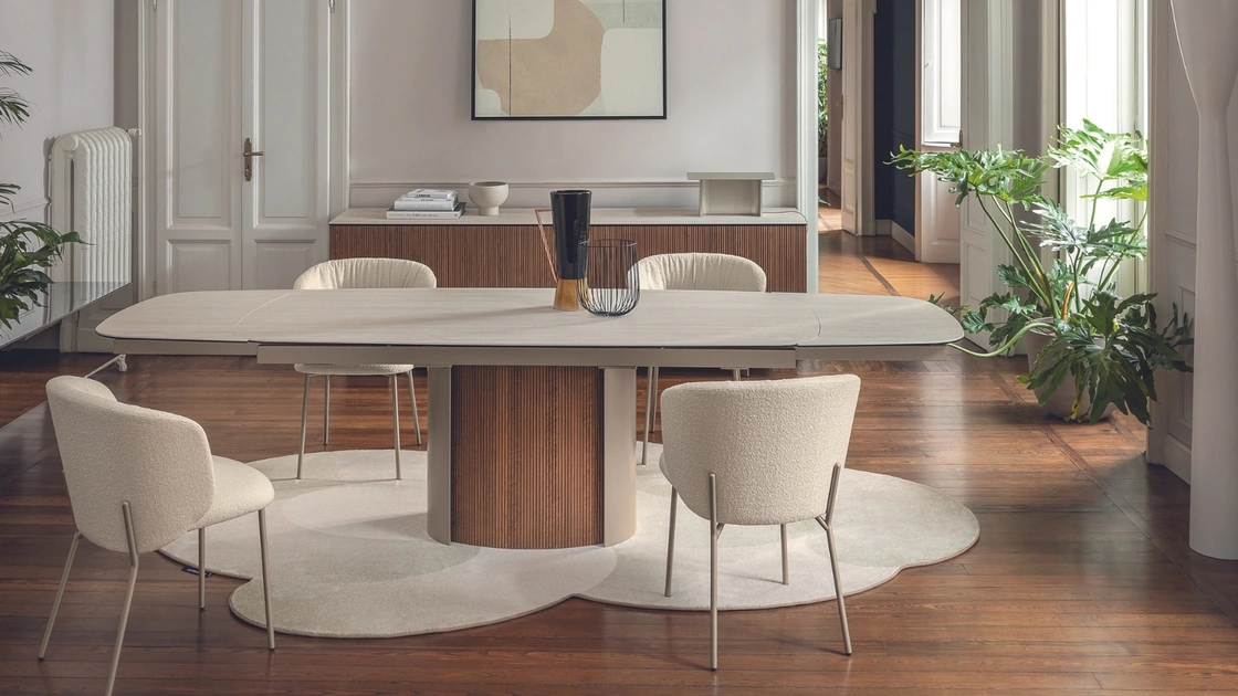 Tavolo allungabile Yoroi di Calligaris