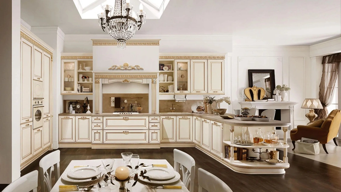 Cucina Classica con penisola Dolcevita 10 di Stosa