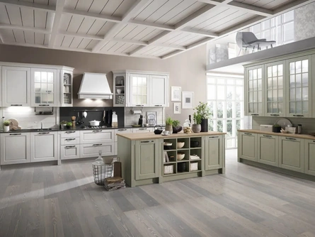 Cucina Classica in Frassino con isola Virginia 01 di Stosa