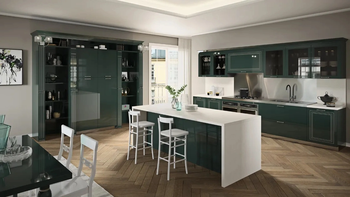 Cucina Vita Bella Verde scuro di Aran