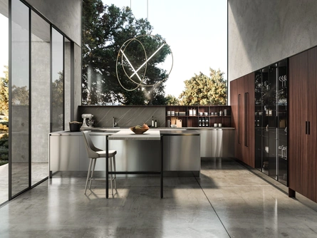 Cucina Design con penisola Aciarium di Aran