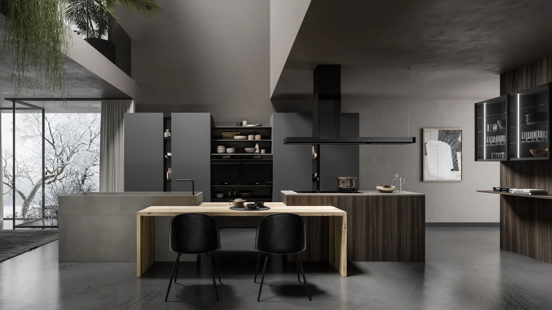 Cucina Design con isola Lab13 Kitchen 04 di Aran