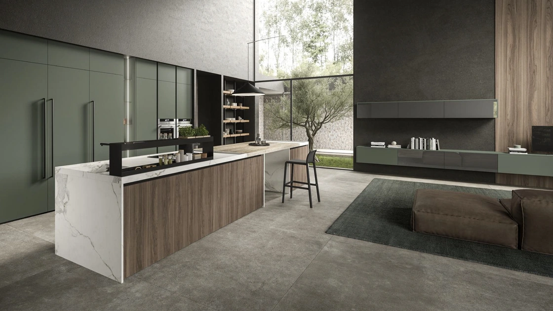 Cucina Design con isola Lab13 Kitchen 07 di Aran