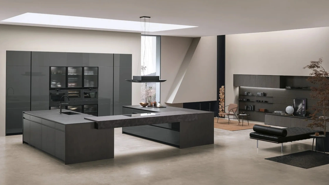 Cucina Moderna con doppia isola Aliant 01 di Stosa