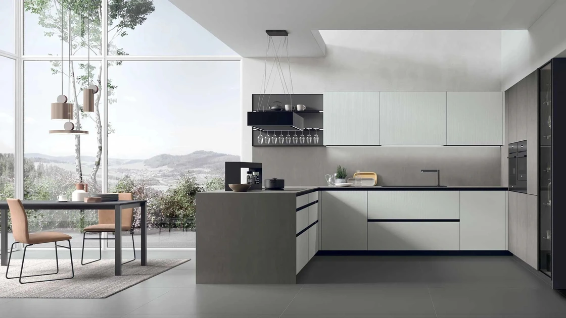 Cucina Moderna con penisola Aliant 14 di Stosa