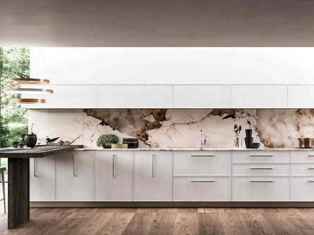 Cucina Moderna in frassino con penisola Guadalupe 06 di Aran