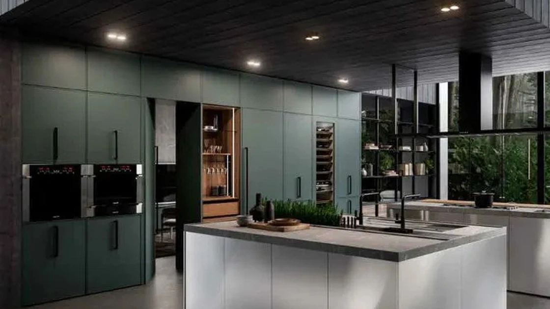 Cucina Moderna con isole Guadalupe 01 di Aran