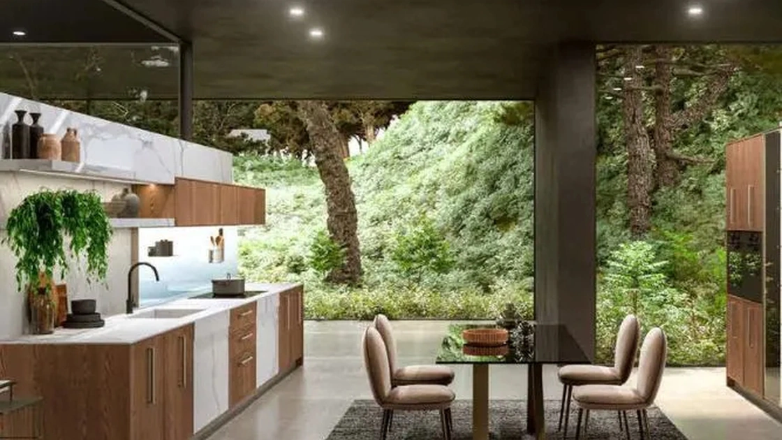 Cucina Moderna lineare Guadalupe 02 di Aran