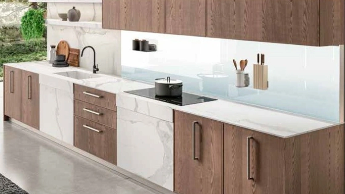 Cucina Moderna lineare Guadalupe 02 di Aran