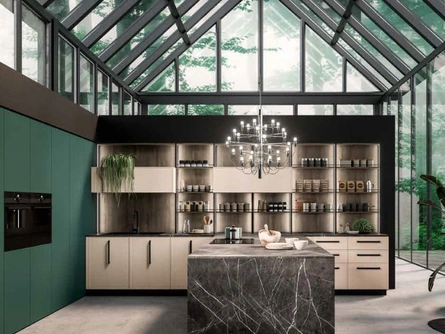Cucina Moderna con isola Guadalupe 03 di Aran